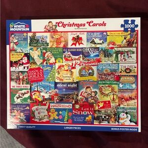White Mountain Christmas Carols 1000-Piece Puzzle